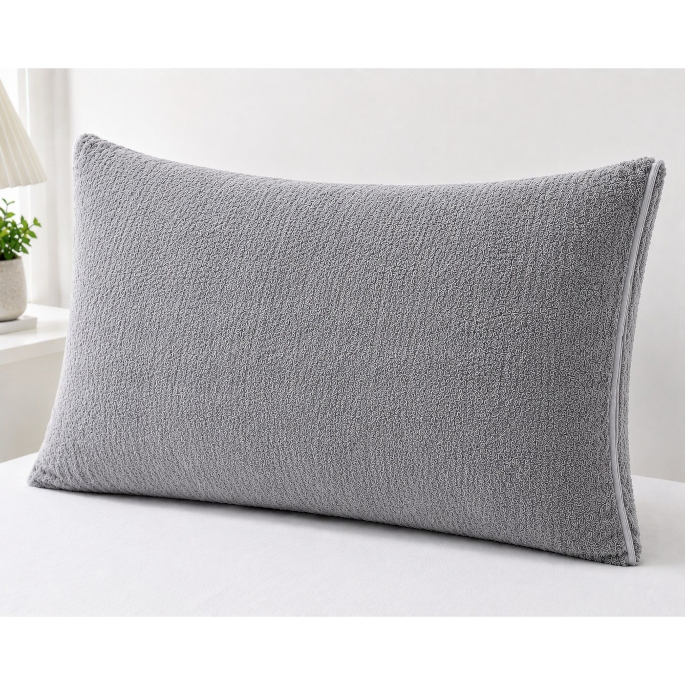 TEMU Protector de Almohada Impermeable 45x75 cm Pack 2 – de con Cremallera, Transpirable, Silenciosa y Lavable, Poliéster