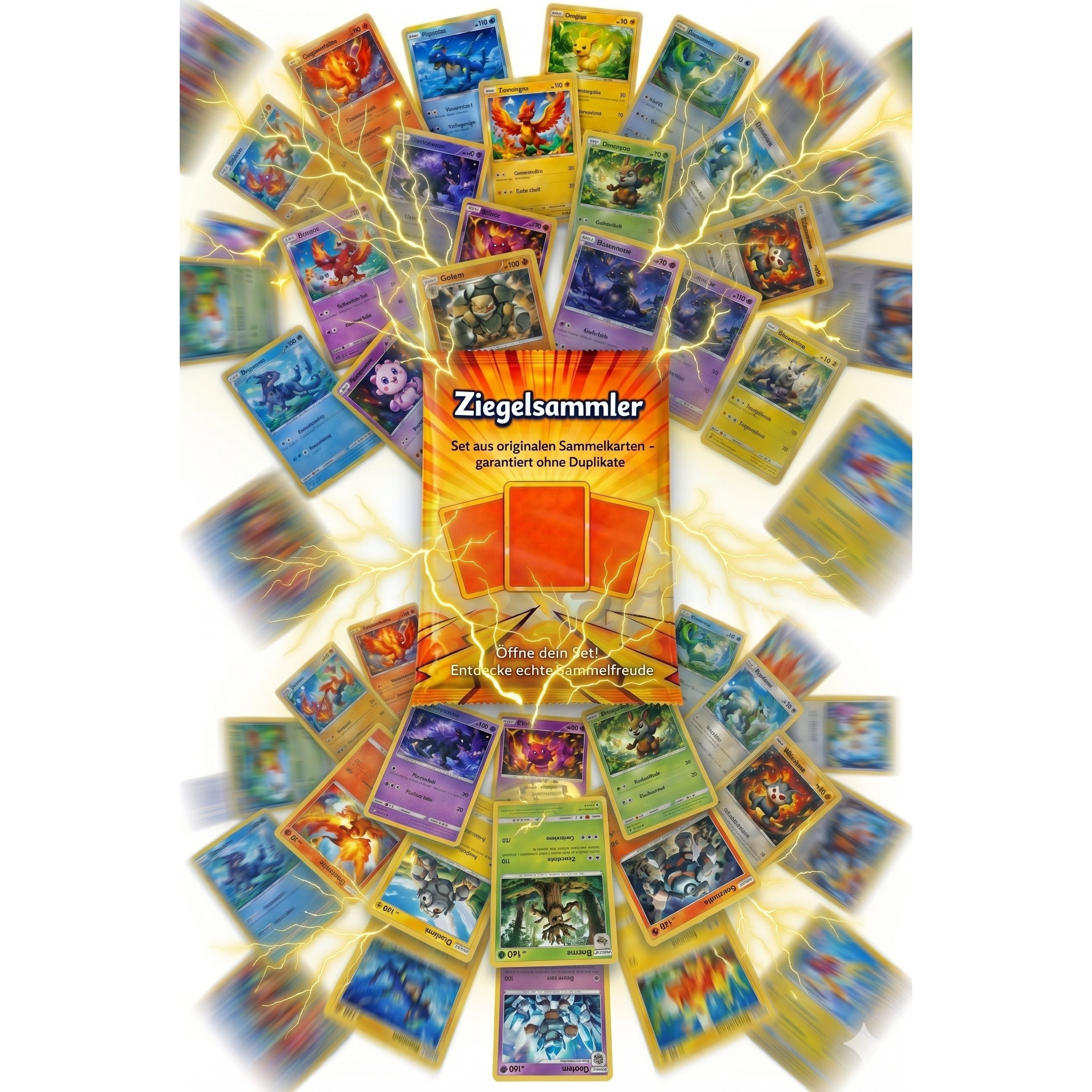 Image of Card Set German – 50 Original Cards With And Reverse – No Duplicates – ' – Compatible With Trading Cards – Gift For Kids & Fans