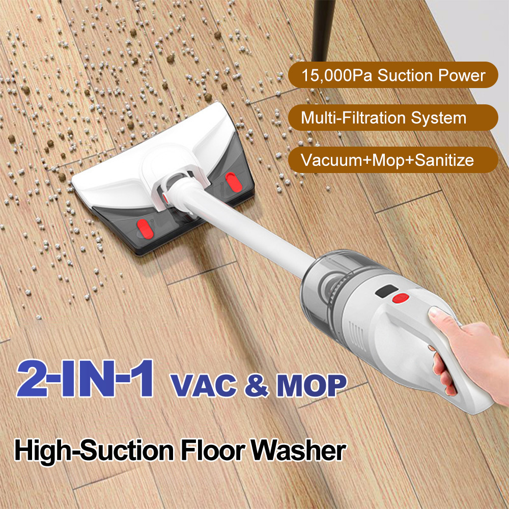 Image of 2-in-1 Lightweight Stick Vacuum Cleaner With 120w Powerful Motor, Mini Portable Household Handheld Vacuum Cleaner For Domestic Hard Floors, Carpets And Pet Hair