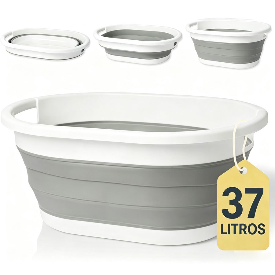 TEMU Cesto de lavandería plegable | Cesto de lavandería collapsible | Gran capacidad de 37L | Cesto y almacenamiento de lavandería multiusos | Diseño