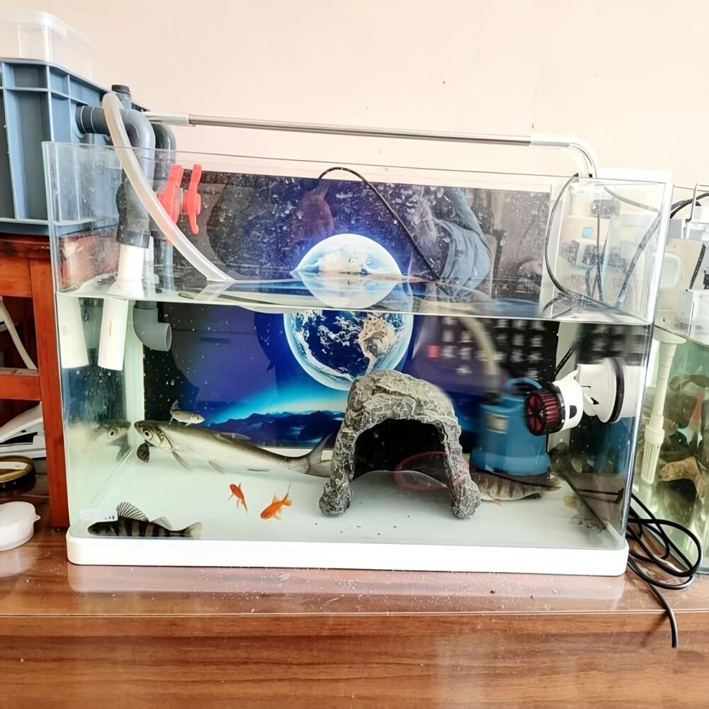 Simulated Rock-Shaped Aquarium Hideaway for Fish