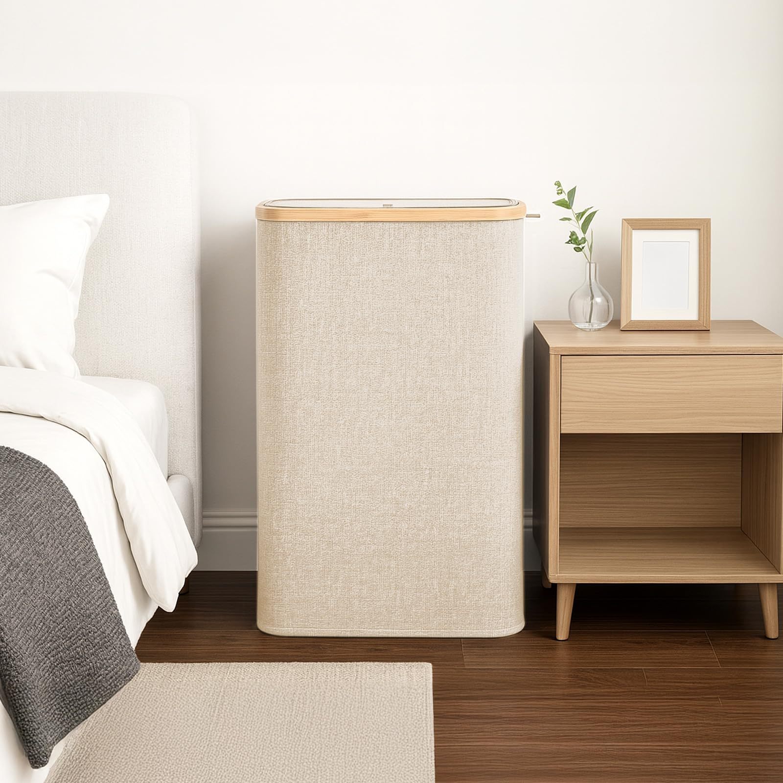 TEMU 50l/65l/100l Foldable Laundry Basket – Features Sturdy Handles And A Removable Inner Liner; Large-capacity Storage Bin Suitable For Clothes,