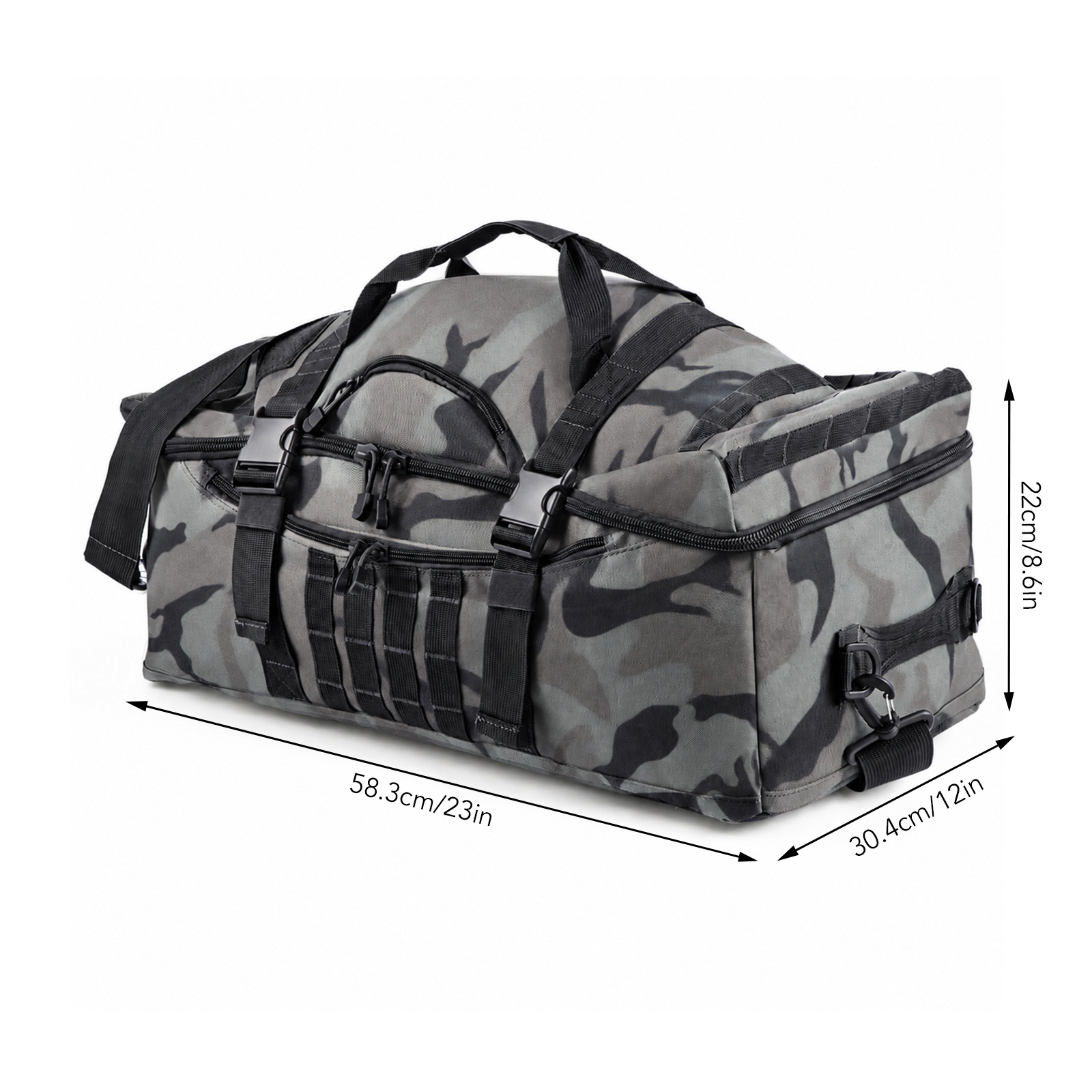 600D Large Foldable Travel Duffel Bag for Men & Women