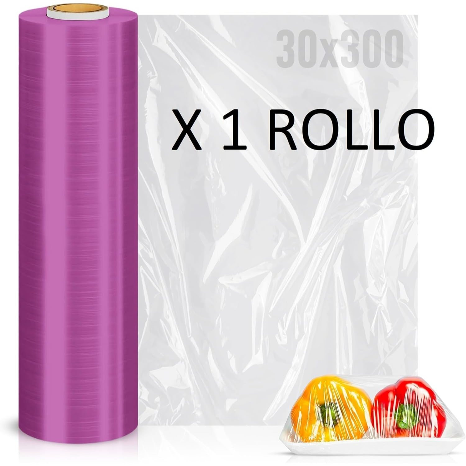 TEMU Transparent Kitchen Film Roll – High Strength And Self-adhesive – Elastic Wrap For Kitchen And Catering – Stretchable Transparent Paper For