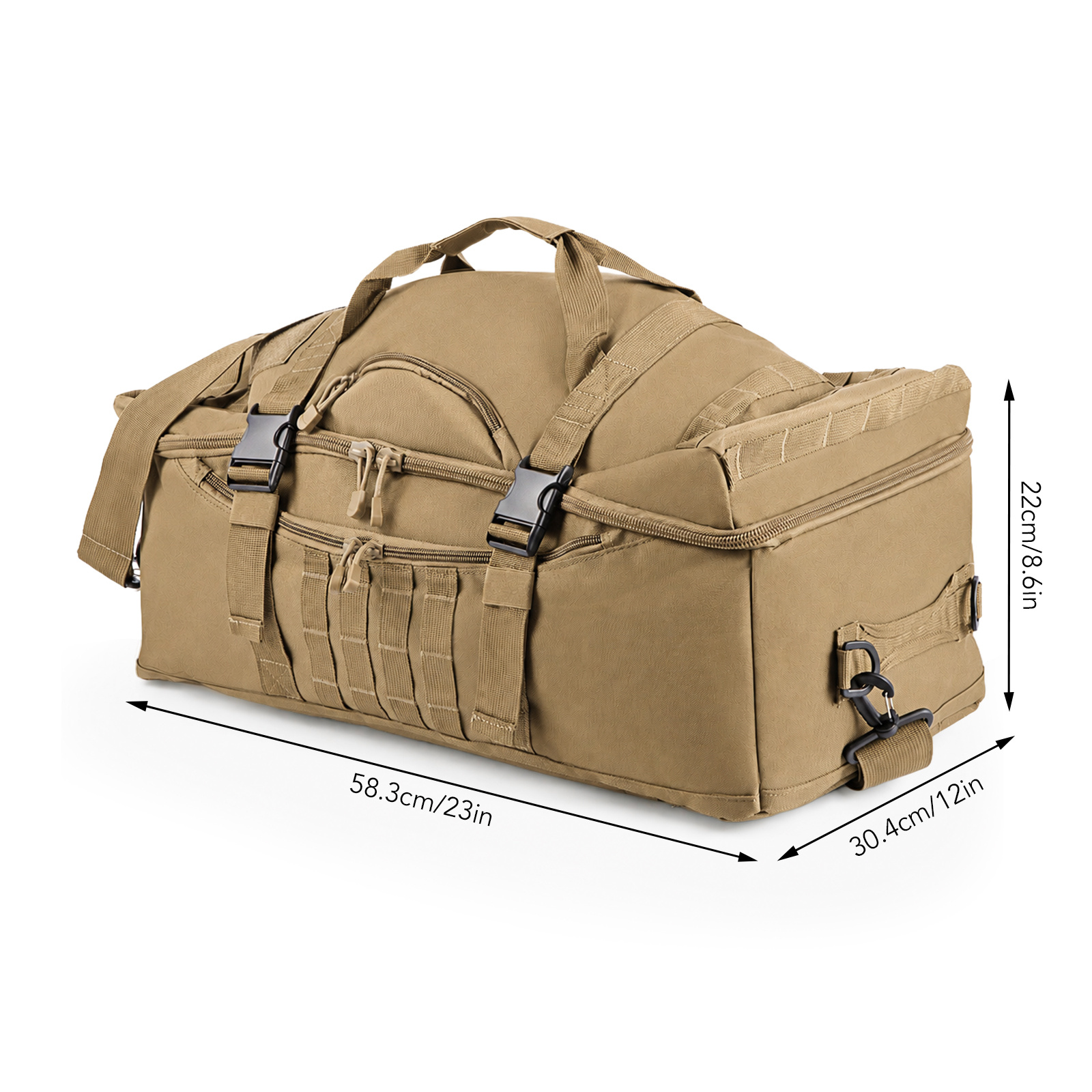 600D Large Foldable Travel Duffel Bag for Men & Women