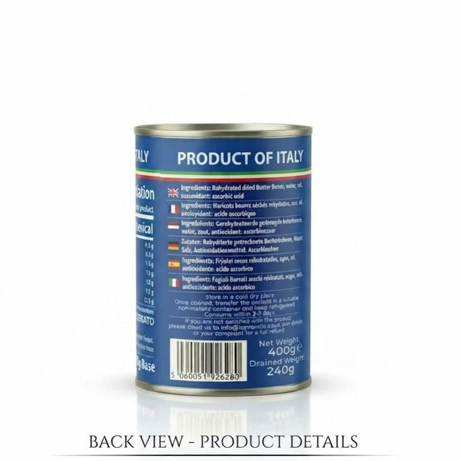 TVS Butter Beans in Salt Water, Pack of 6