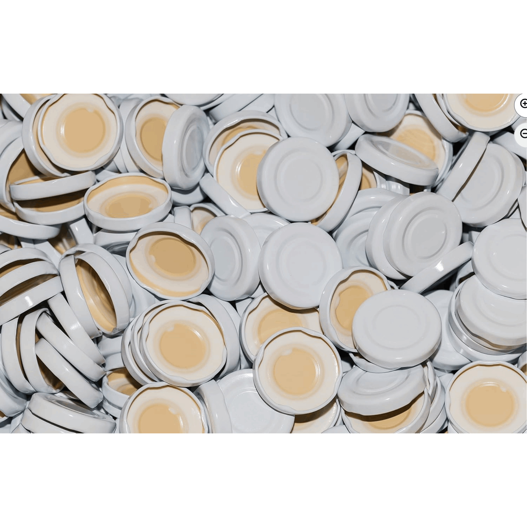 To82 Closures, 250 Pieces, Airtight Leak-proof For Jars, White Bottle Caps