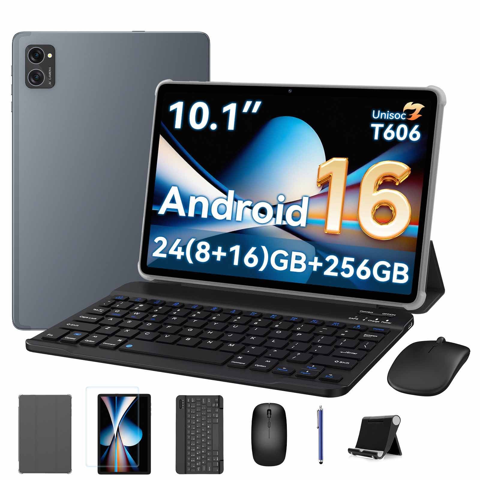 Image of T20 16 Tablet With Keyboard - 24 (8+16) Gb +256 Gb Rom (2 Tb Tf), -core, Ai, L1, 10-inch Tablet, 5000 Mah, 8 Mp+ 5 Mp, , Gps