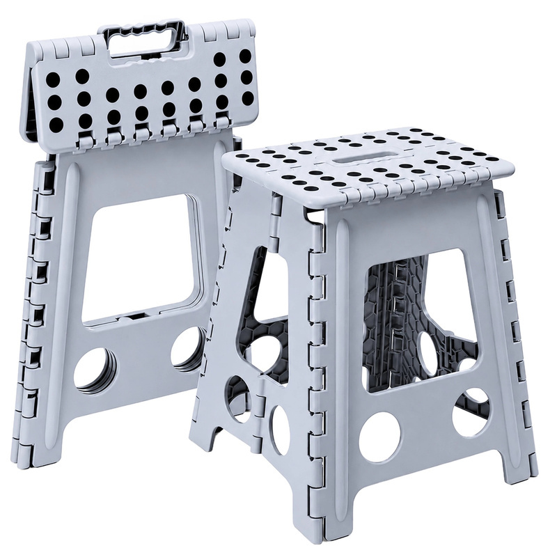 Folding Anti-slip Stool Step Stool 39 Cm Chair Platform Step For Home Bathroom Kitchen Garden Practical Lightweight Portable Step For Children And Adults