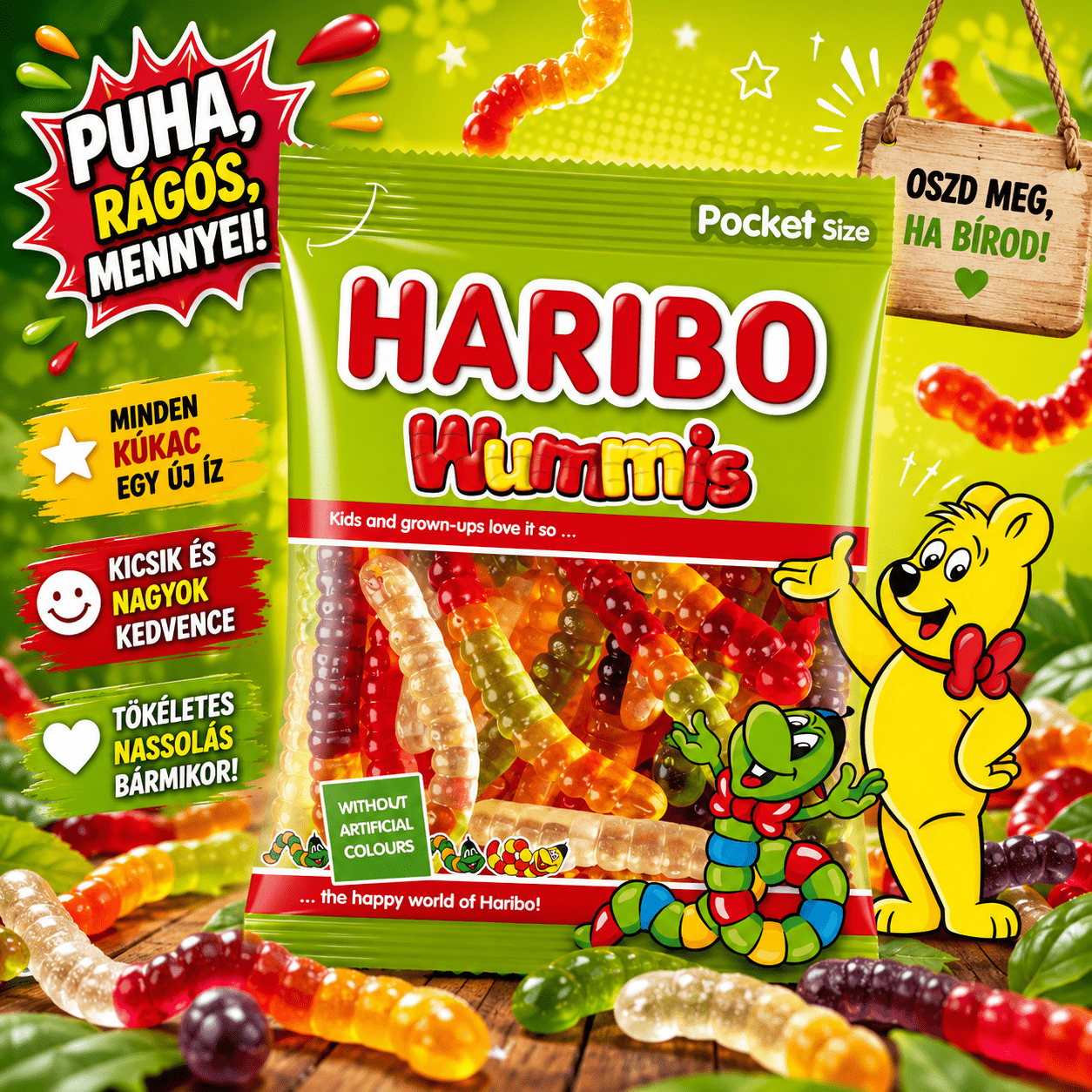 Haribo Wummis Gummy Candy 100g: retailer-supplied image