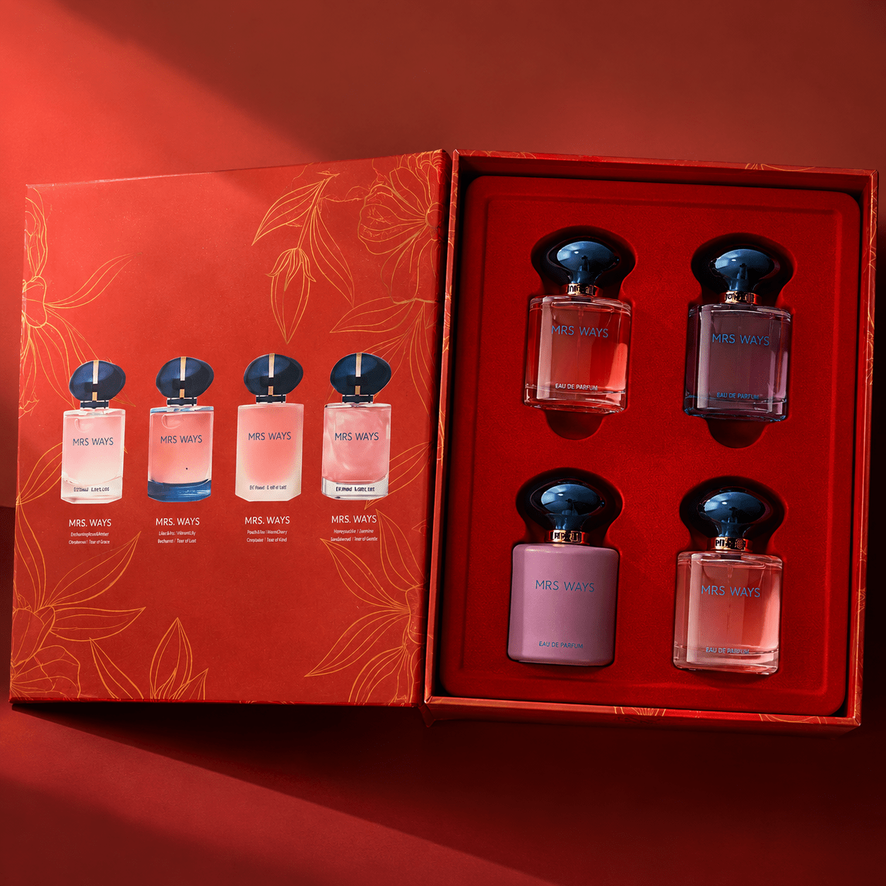 Mrs Ways Women's Perfume Set – 4 X 30 Ml Eau De Parfum