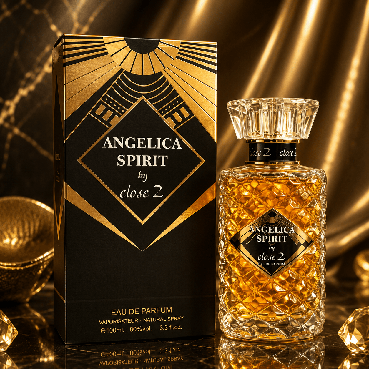 Image of Everlyx - Angelica Spirit By Close 2 Eau De Parfum 100 Ml. Perfume With Oriental , With Warm, Amber, Spicy And Notes That Provide An Elegant And Sophisticated Fragrance.