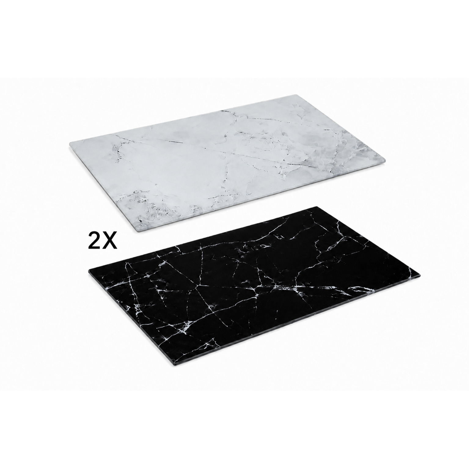 2pcs Of Cutting Board Made Of Tempered Glass, Transparent Kitchen Worktop, Cake Stand, Cutting Board, (dimensions: 30x20cm)