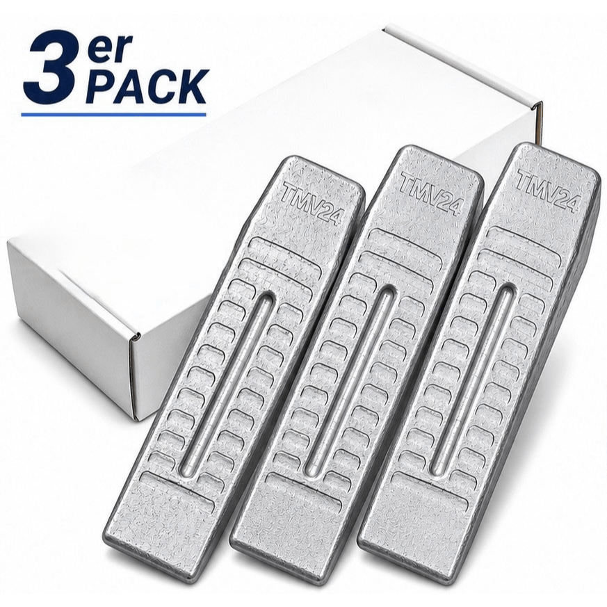 Image of 3pcs Of Professional Alu Split Wedge Massive Split Wedge In Wedge Shape Made Of Special Aluminum