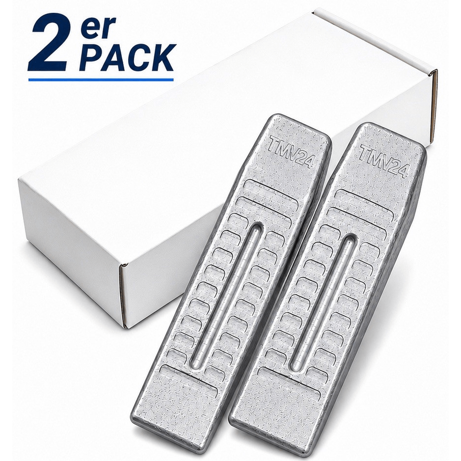 2pcs Of Professional Alu Split Wedge Massive Split Wedge In Wedge Shape Made Of Special Aluminum
