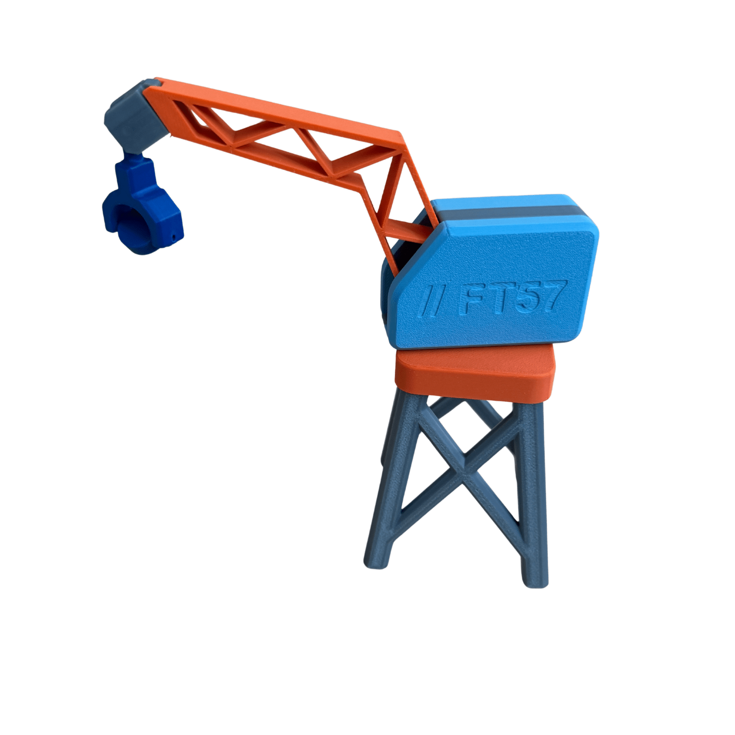 Image of Crane With Magnet For Train Tracks