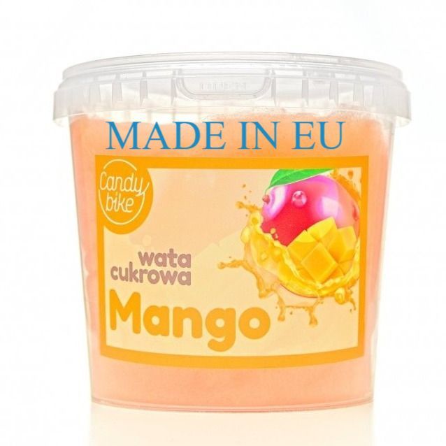 Image of Mango Flavored Cotton Candy 1l Gift Sweet Treats Fluffy Sweet Marshmallow Fluffy Fluffy For Drinks Cocktails Bar Decoration Coctails Baby Shower Rainbow Fruity Subtle Sweetness For Vegans