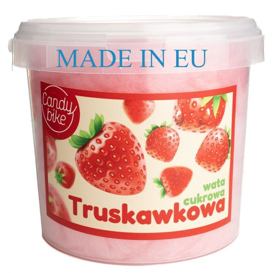 Strawberry Flavored Cotton Candy 1l Gift Sweet Treat Fluffy And Sweet