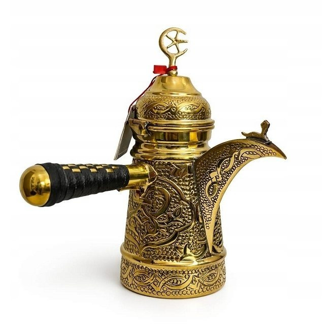 Image of Luxurious Brass Arabic Teapot