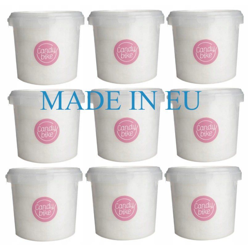 Image of White Cotton Candy 1l Set Of 9 Pieces, Gift Sweet Treats, Fluffy Sweet Set For Party Decorations, Cake, Cocktail, Bar, Baby Shower, Kinder Ball