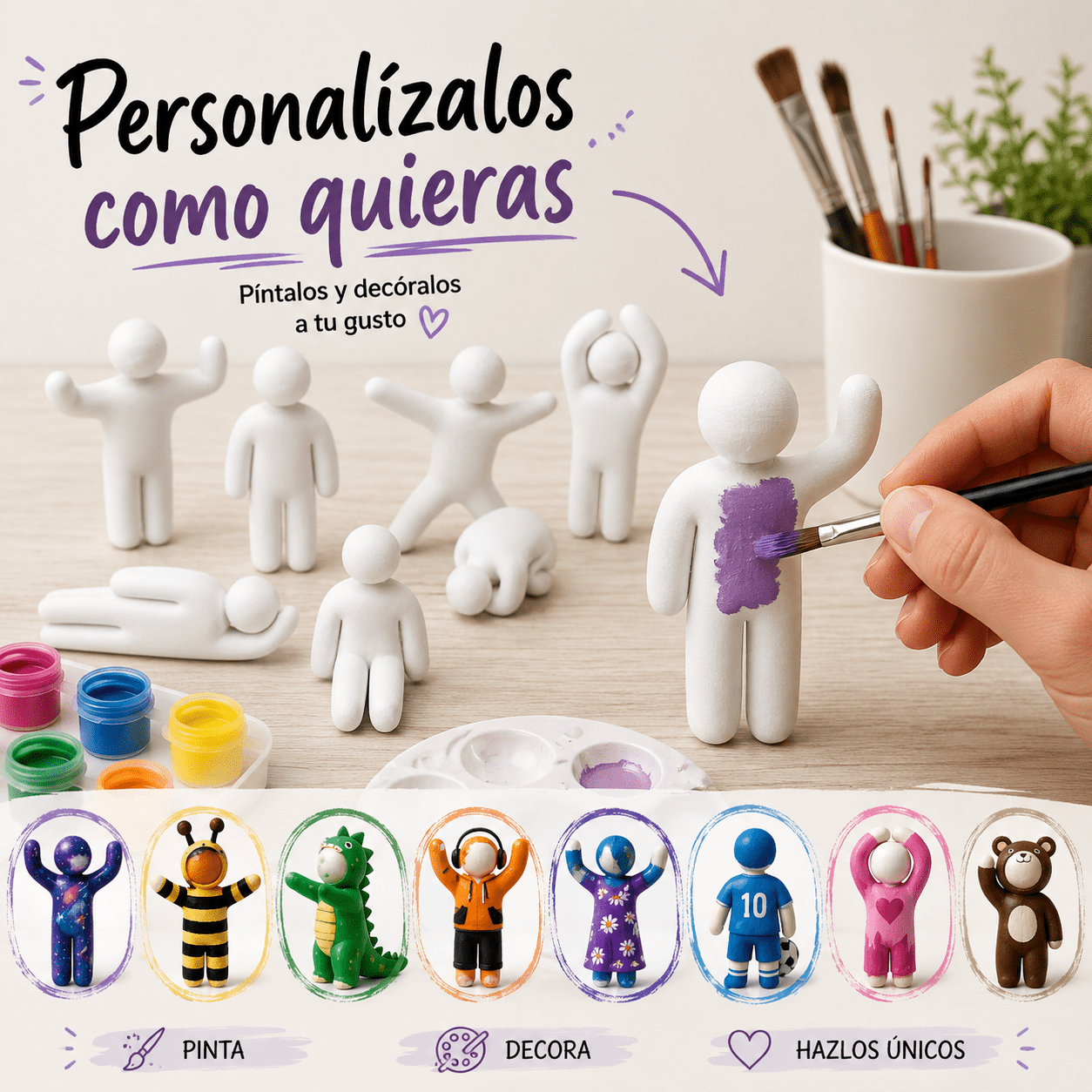 TEMU Set de 8 figurines Meccha Chameleon / 3D à peindre | Miniatures Viral Gamer | Figurines décoratives imprimées en 3D