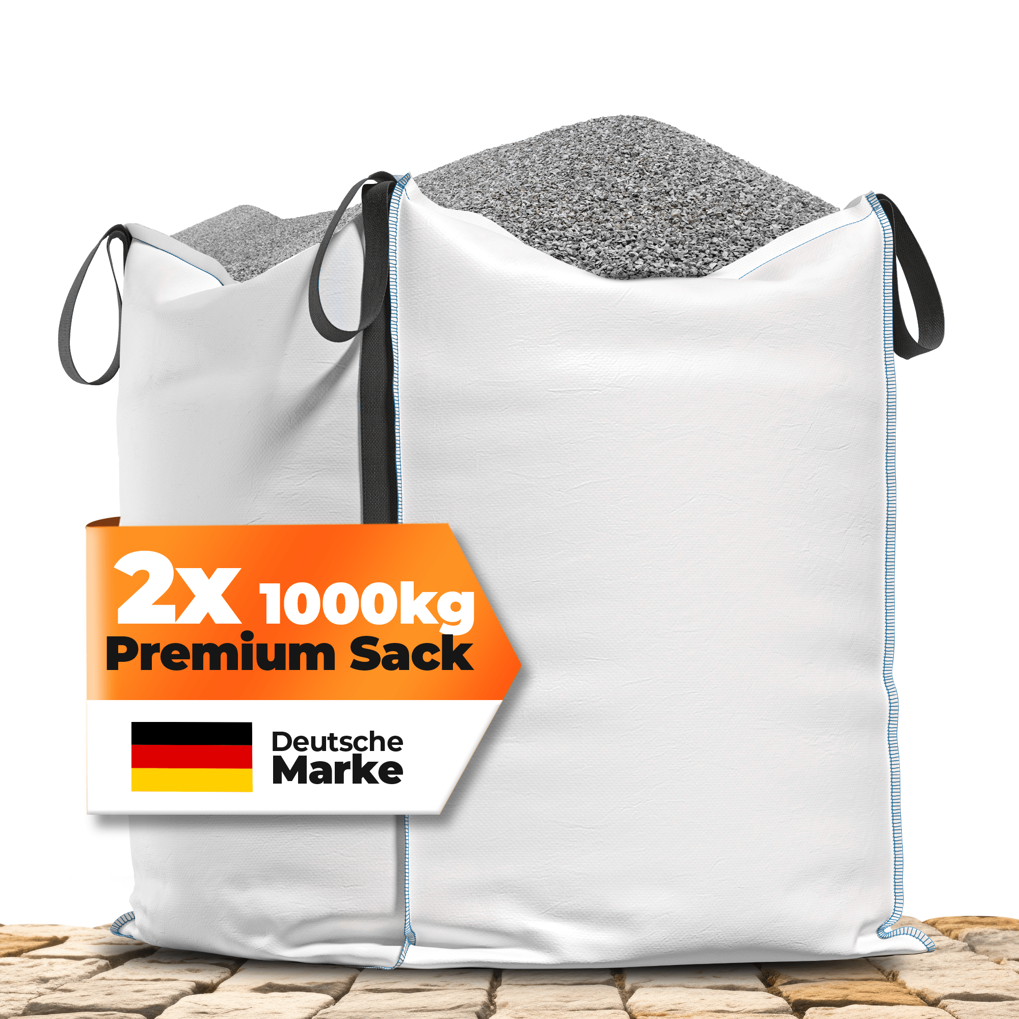 Image of Ntg Big Bag 2-pack - Waterproof, Uv-protected, 1000 Kg Load Capacity, 90x90x90cm Waste Bag, Storage Bag, Garden Waste Bag, Leaf Bag