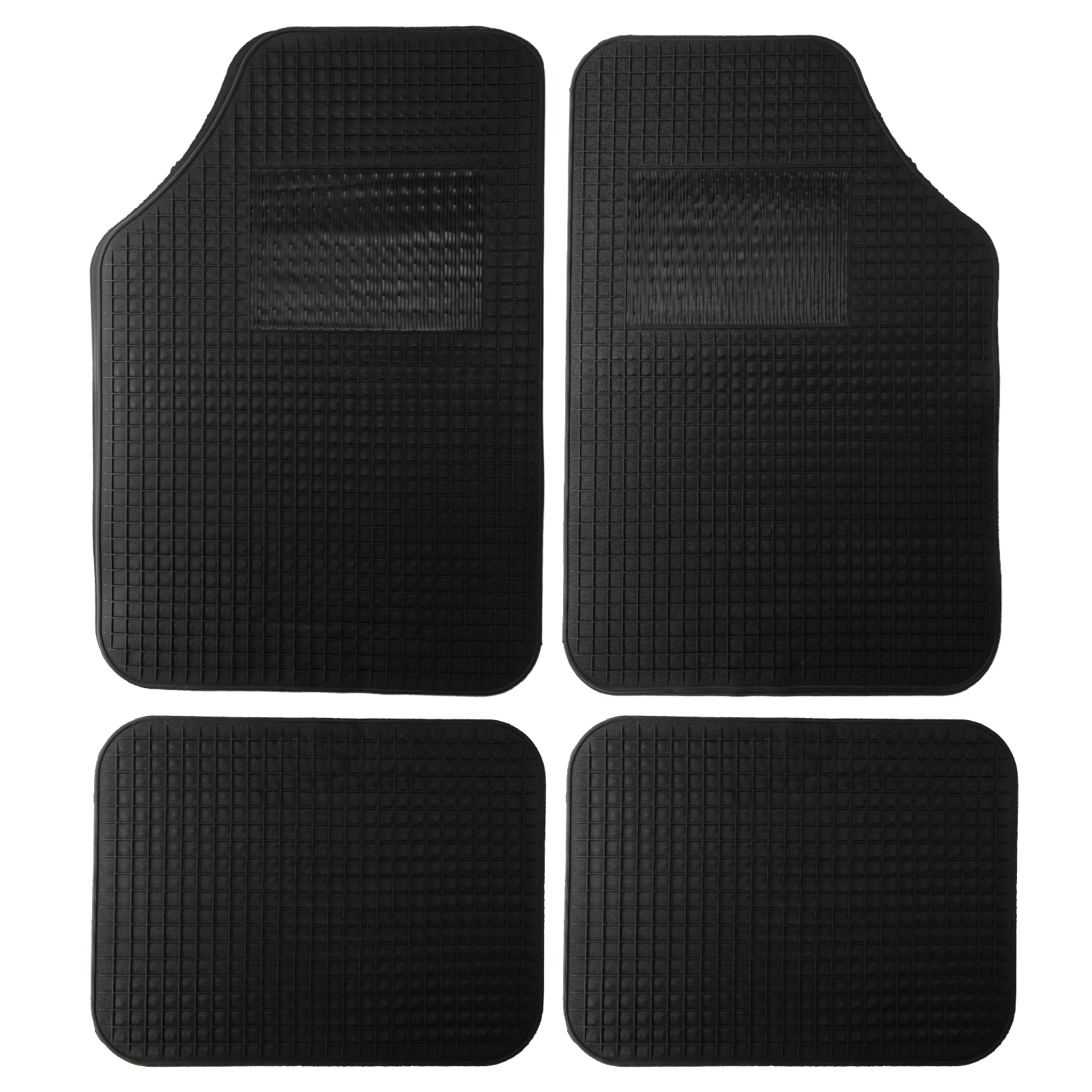 TEMU Alfombrillas de Coche de Goma 4PCS – Tapetes Impermeables Antideslizantes, Protección Antibarro para SUV y Sedán