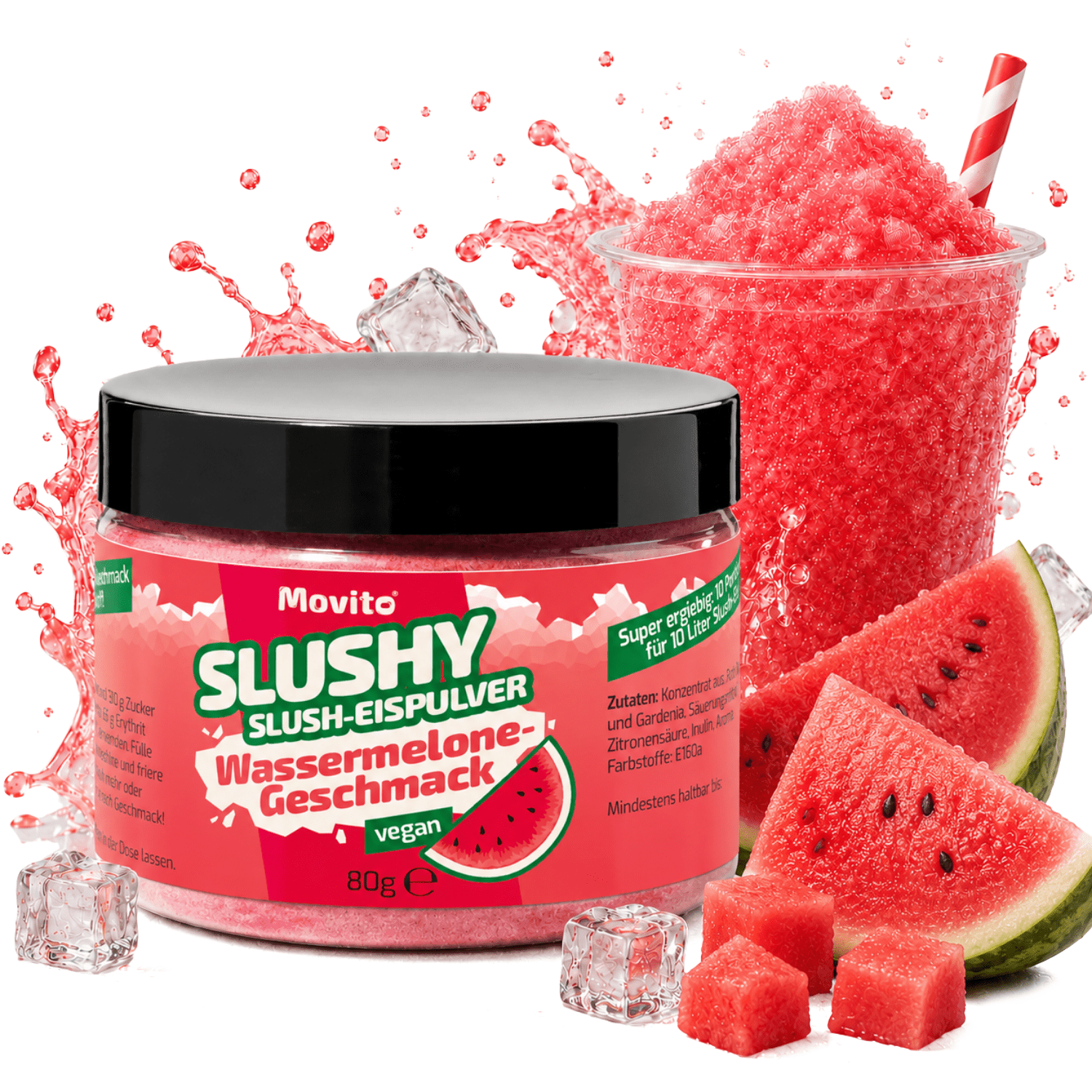 Image of Watermelon Slush Powder For 10l Slush - Azo Free | For Slushy Maker Slush Machines & Ice Machines