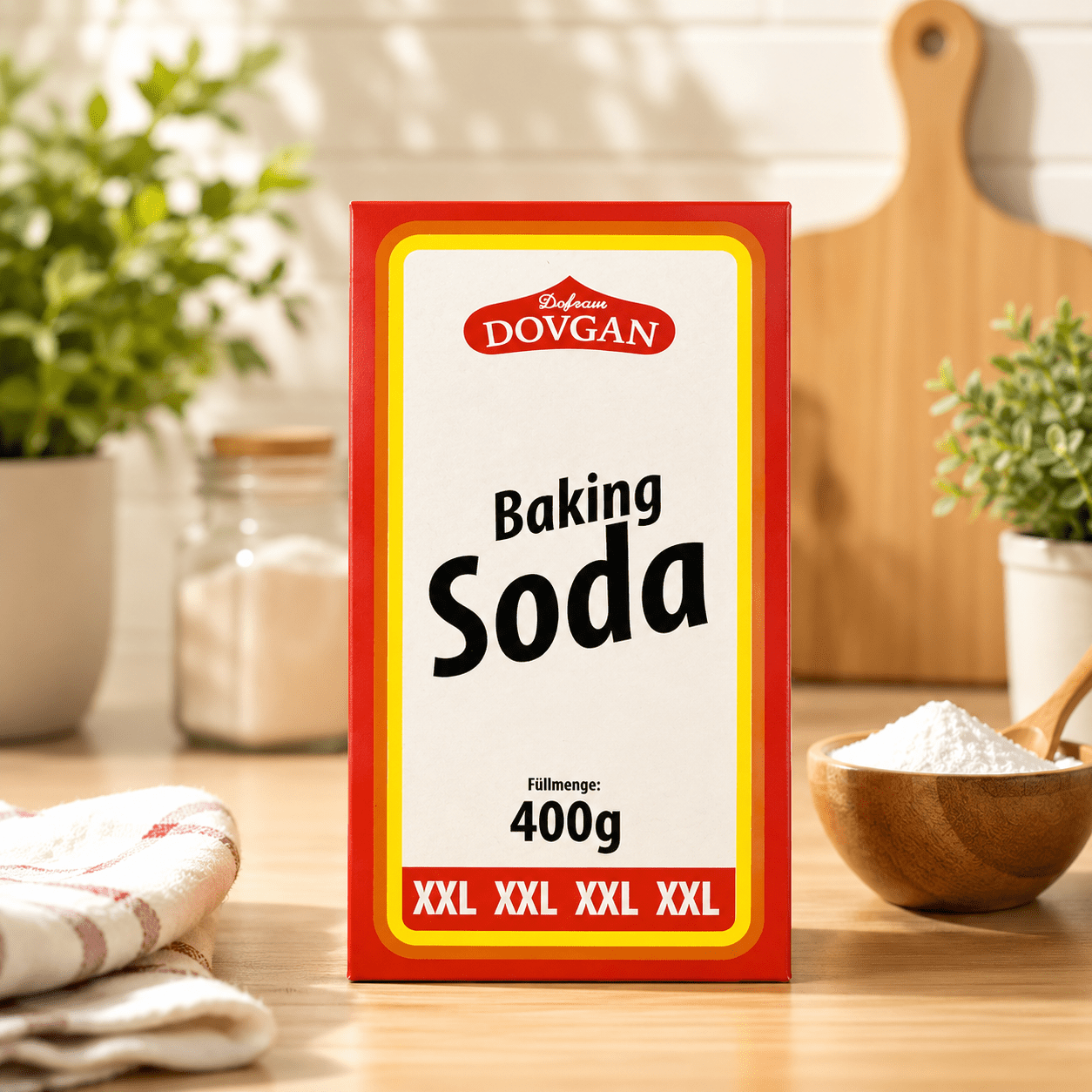Image of Dovgan Baking Soda 400g | Sodium Bicarbonate (baking Soda) | Food-grade Sodium Bicarbonate Dovgan 400g