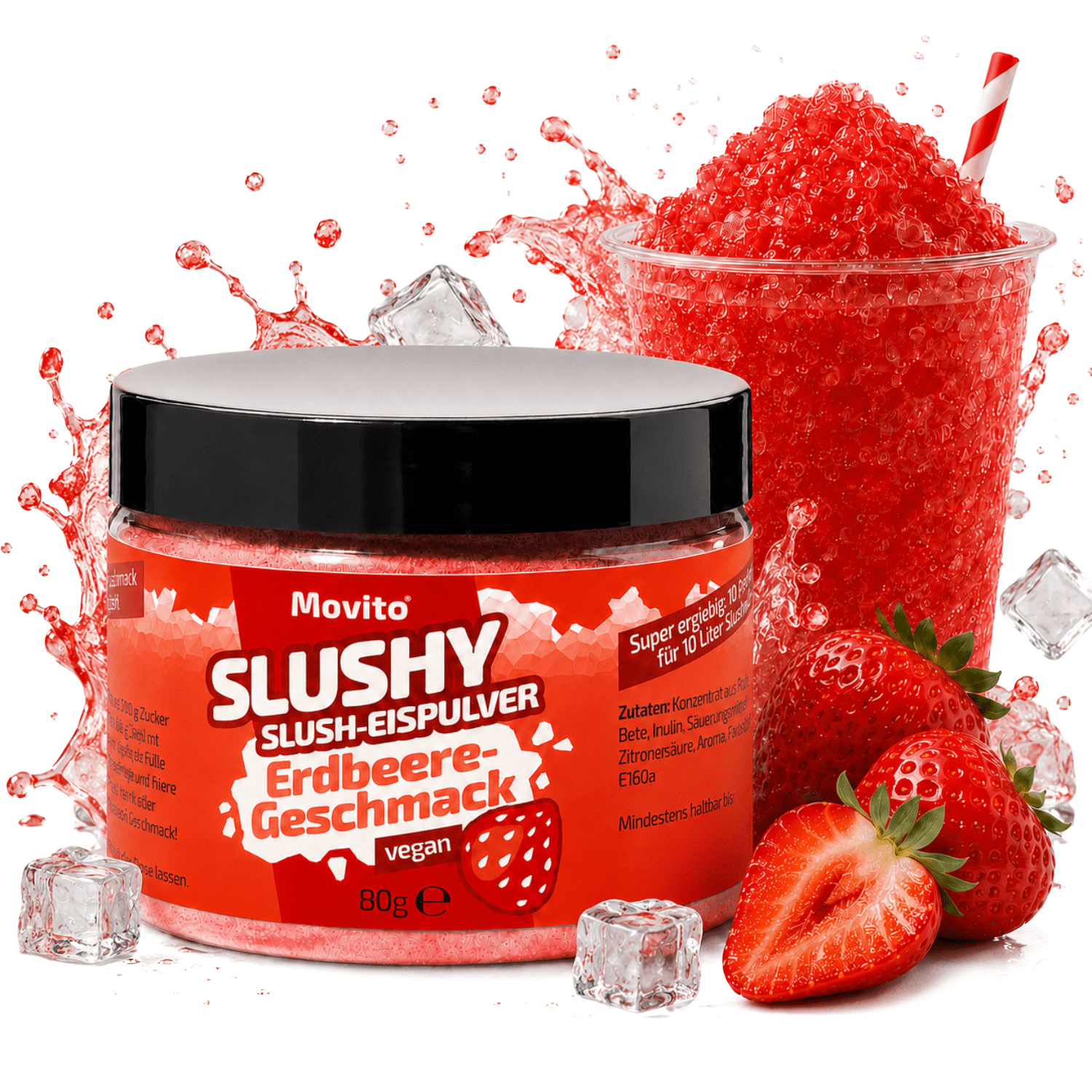 Image of Strawberry Slush Ice Syrup For 10l Slush - Azo-free | Slush Syrup For Slushy Maker, Slush Machines & Ice Machines
