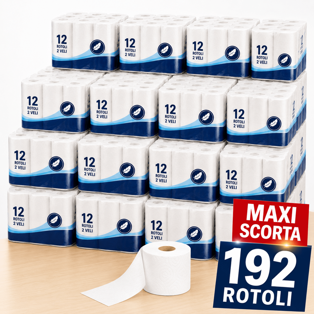 TEMU Mega Deal: 192 Rolls Of 2-ply Toilet Paper, 180 Sheets Per Roll – Super Family Supply, Soft And Durable, Save Now!