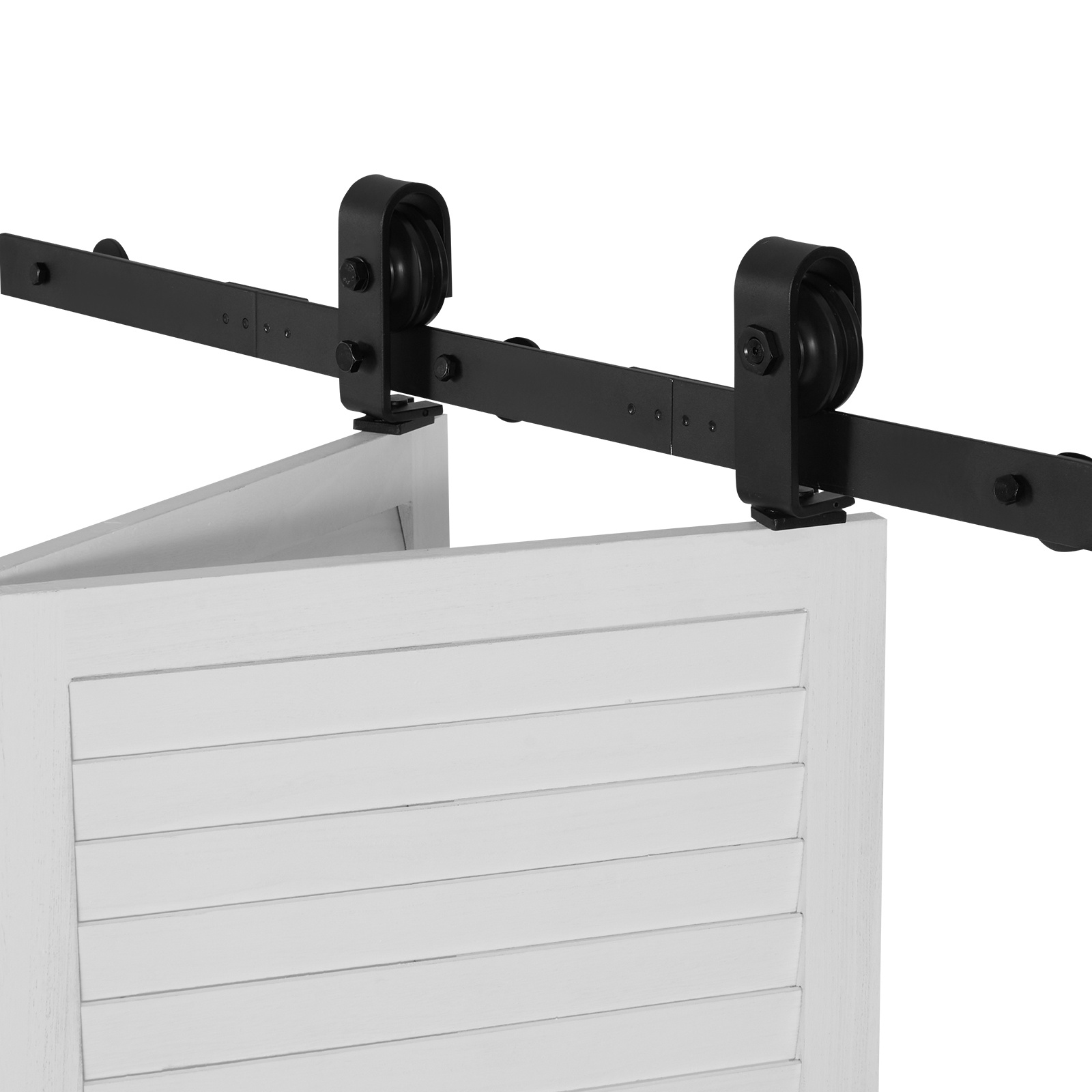 TEMU VEVOR Kit di ferramenta per porta scorrevole a bi-foglio per , kit di a montaggio da 36", scorre silenziosamente e fluidamente, resistente,