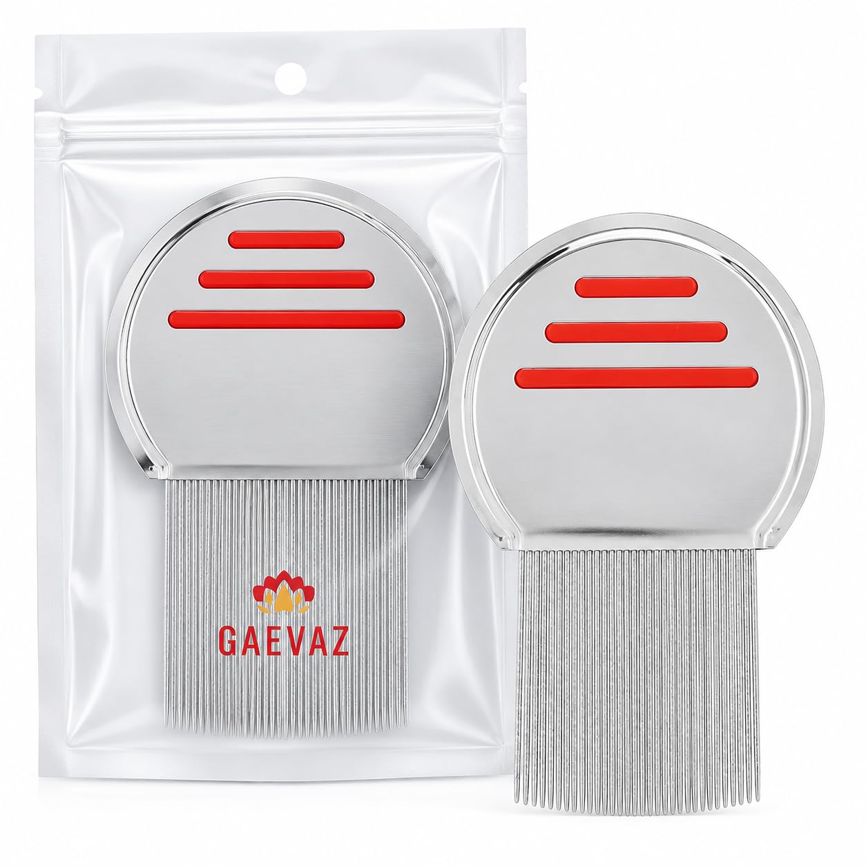 TEMU GAEVAZ Liendrera de Acero Inoxidable – Peine para y Liendres con Dientes Acanalados – Uso Seguro para Niños y Adultos