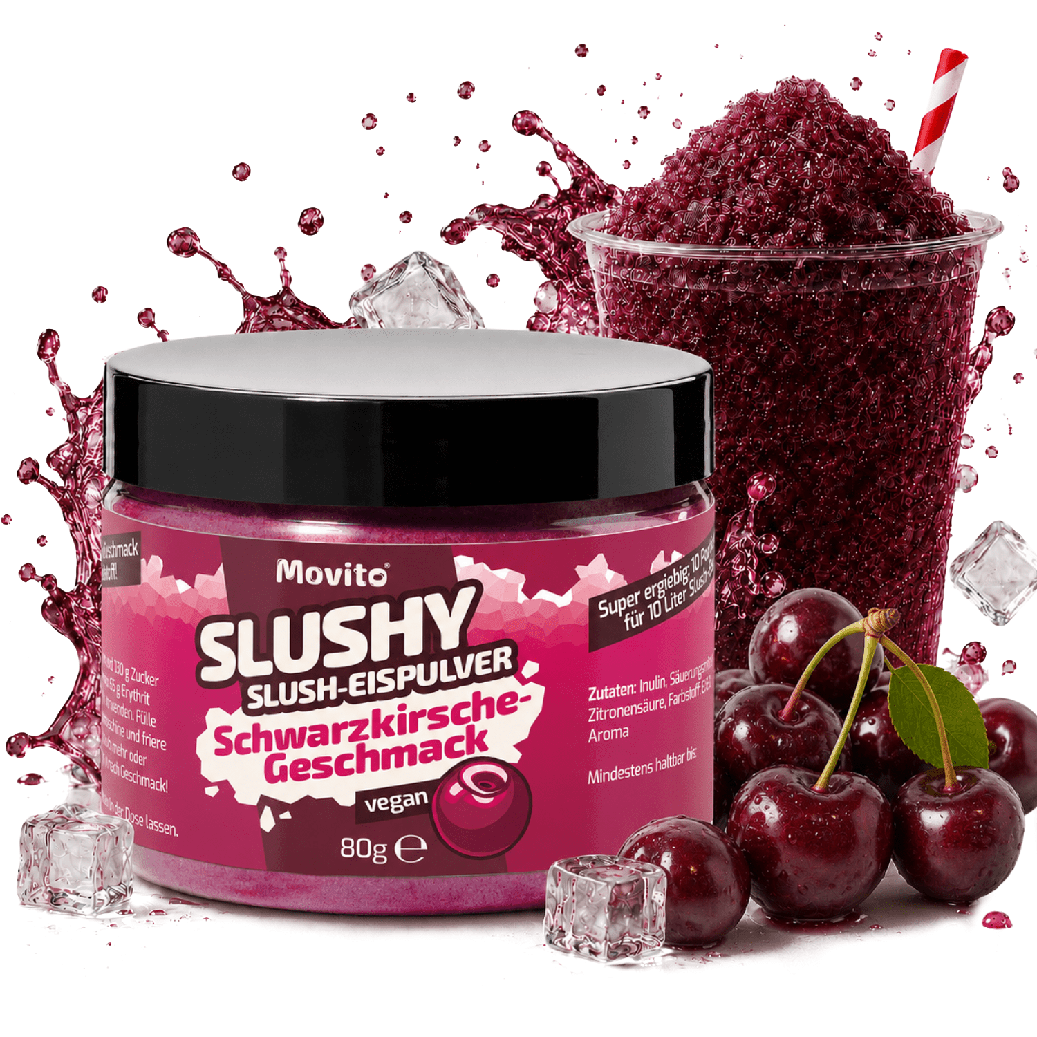 Image of Black Cherry Slush Ice Syrup For 10l Slush – Azo-free | Slush Syrup For Slushy Makers, Slush Machines & Ice Machines