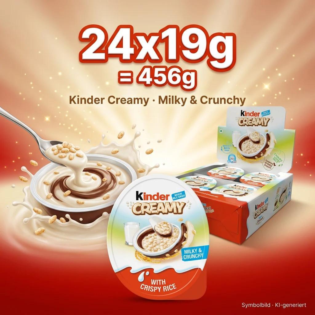 Kinder Creamy 24x19g Milky & Crunchy