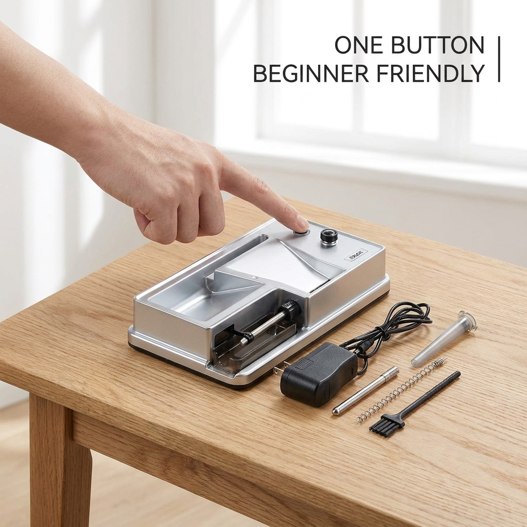 Compact Manual Filling Tool With Desktop Storage Organizer - Portable Tabletop Caddy For Home Office Desk Drawer Organization