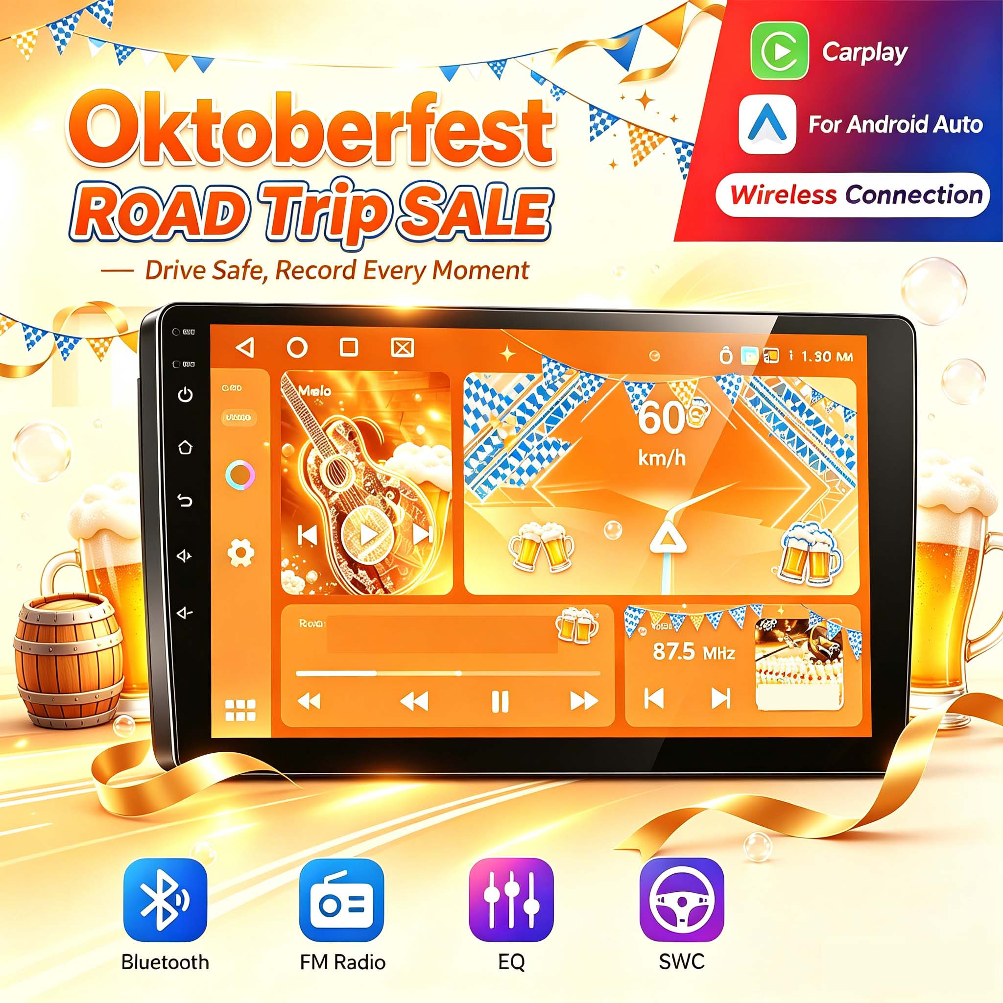 [ 4gb+64gb 15 ]podofo Car Radio For Antara Combo Signum, 7 Inch Ips Touchscreen, Features Integrated /, Eq/fm/rds Radio, Bluetooth, Wifi, Double Usb Adapter Input, Swc And Reversing Input.