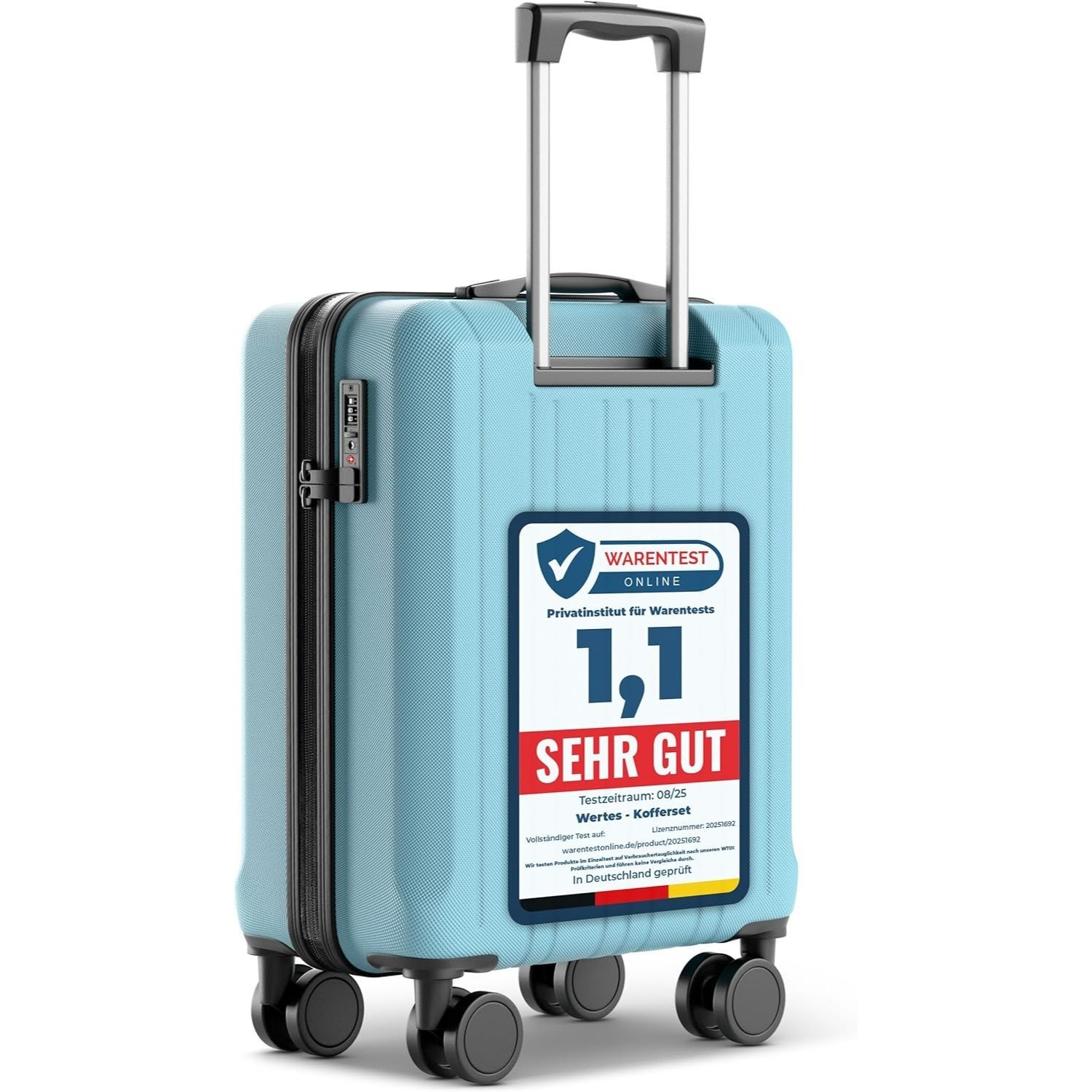 Image of Premium Carry-on Luggage 55x40x20cm / L 67cm / Xl 77cm - With - Cabin Suitcase With Dual Spinner Wheels, Travel Suitcase, Carry-on Trolley, Hardshell Suitcase