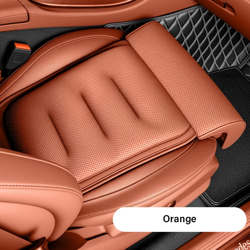 Luxury Nappa Car Seat Cushion, Extended Leg Support