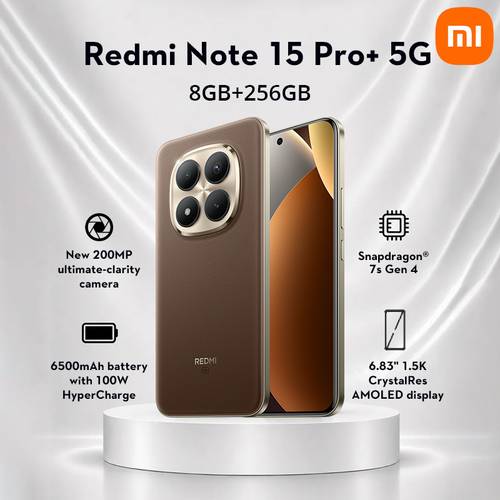 photo de l'article xiaomi redmi note 15 pro+ 5g 8+256 marron , chargeur non