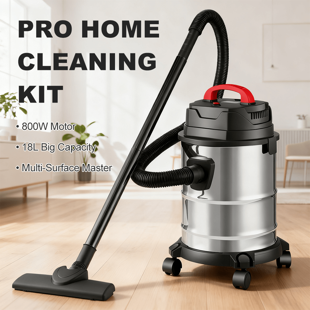2-in-1 Wet And Dry Vacuum Cleaner，18l Portable Vacuum Cleaner，multi-，with Accessories, For Workshop, Garage, Home And Car Vacuum Cleaner