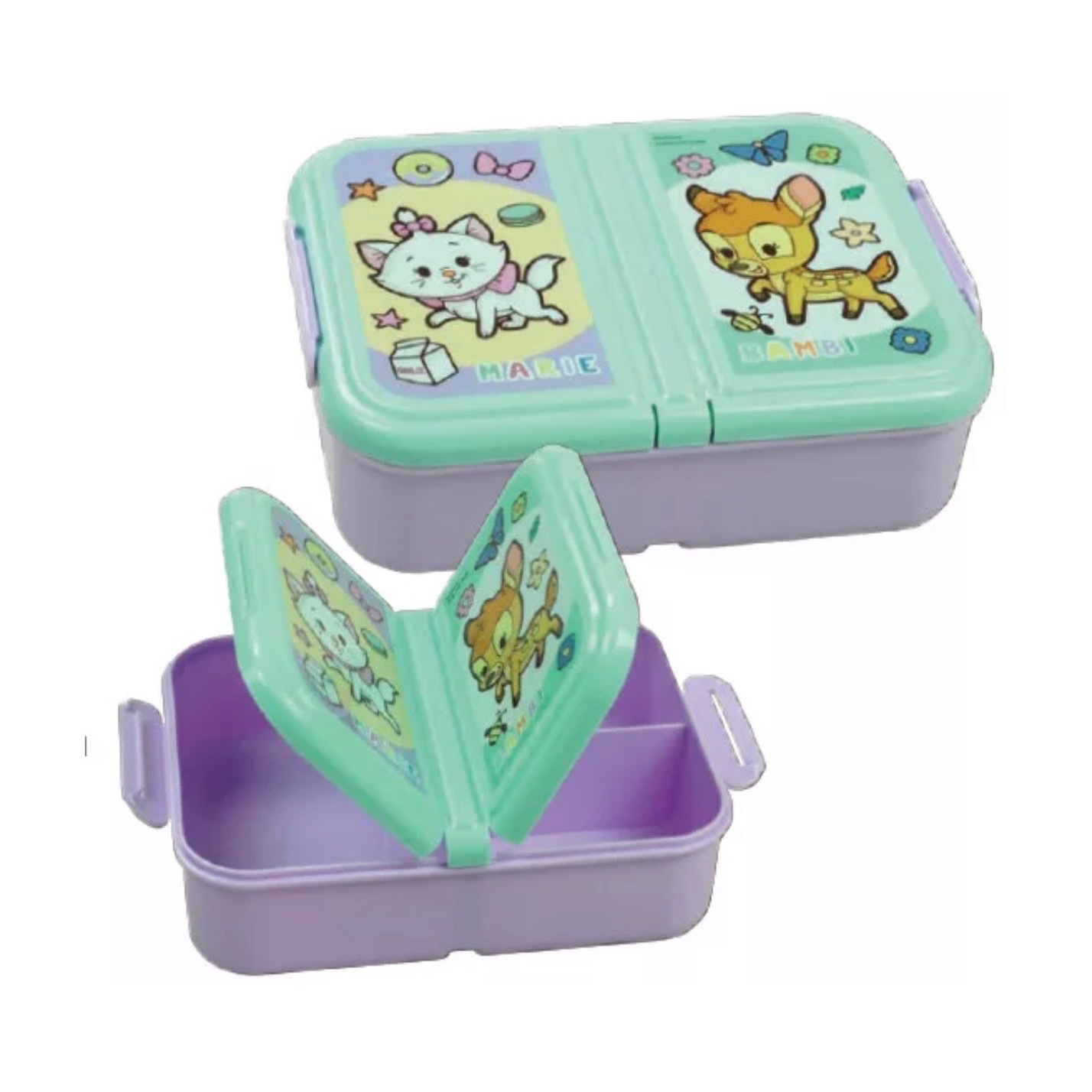 Image of Classics Bread Box Sandwich Box Lunchbox Plastic With 3 Compartments
