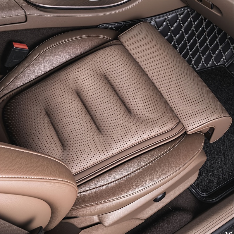 Luxury Nappa Car Seat Cushion, Extended Leg Support