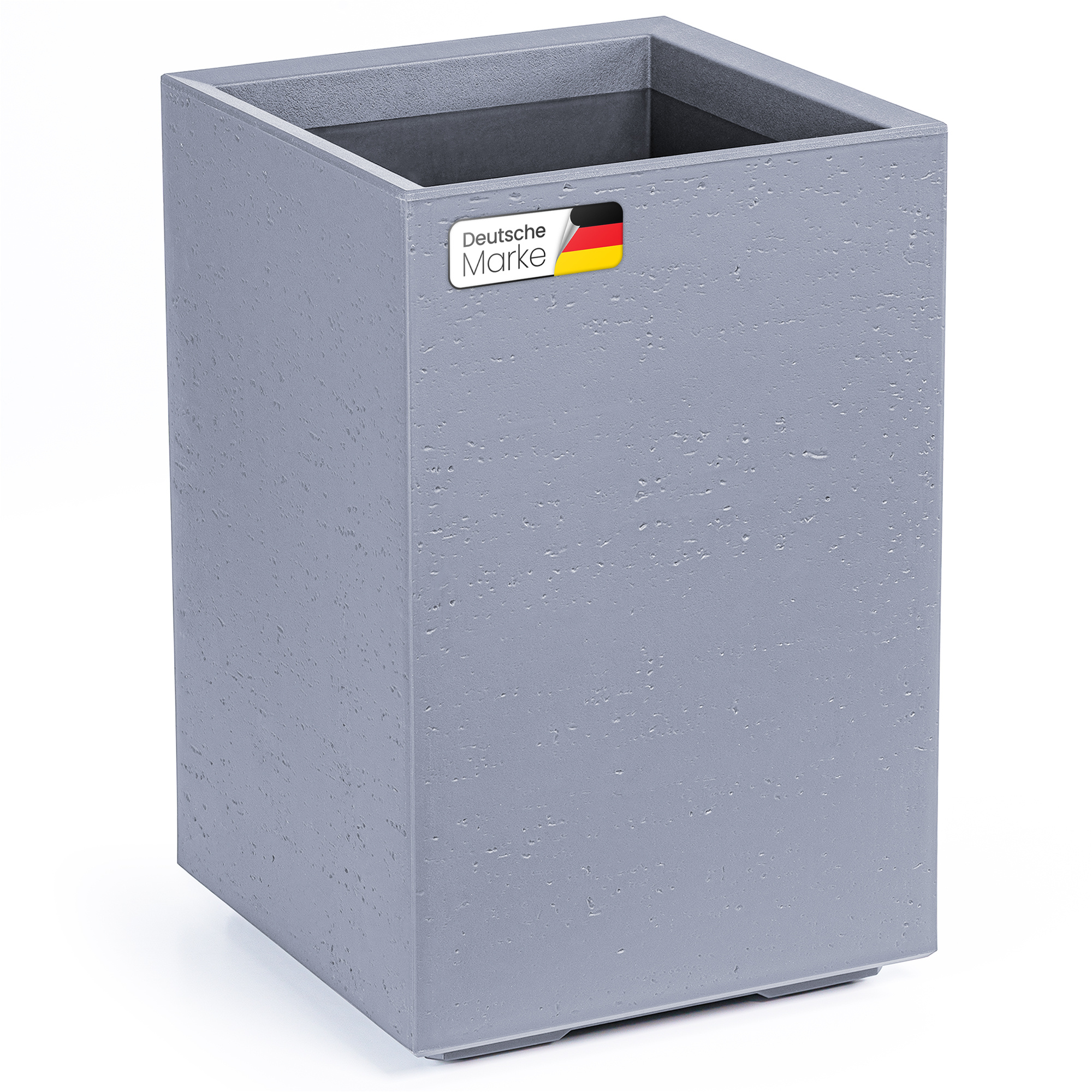 Large Planter On Wheels - Pot In Concrete Look, & Weather-resistant, - In 40x40x40 Cm, 40x40x60 Cm & 40x80x40 Cm - Stylish & For Garden, Terrace, Balcony Or Living Area.