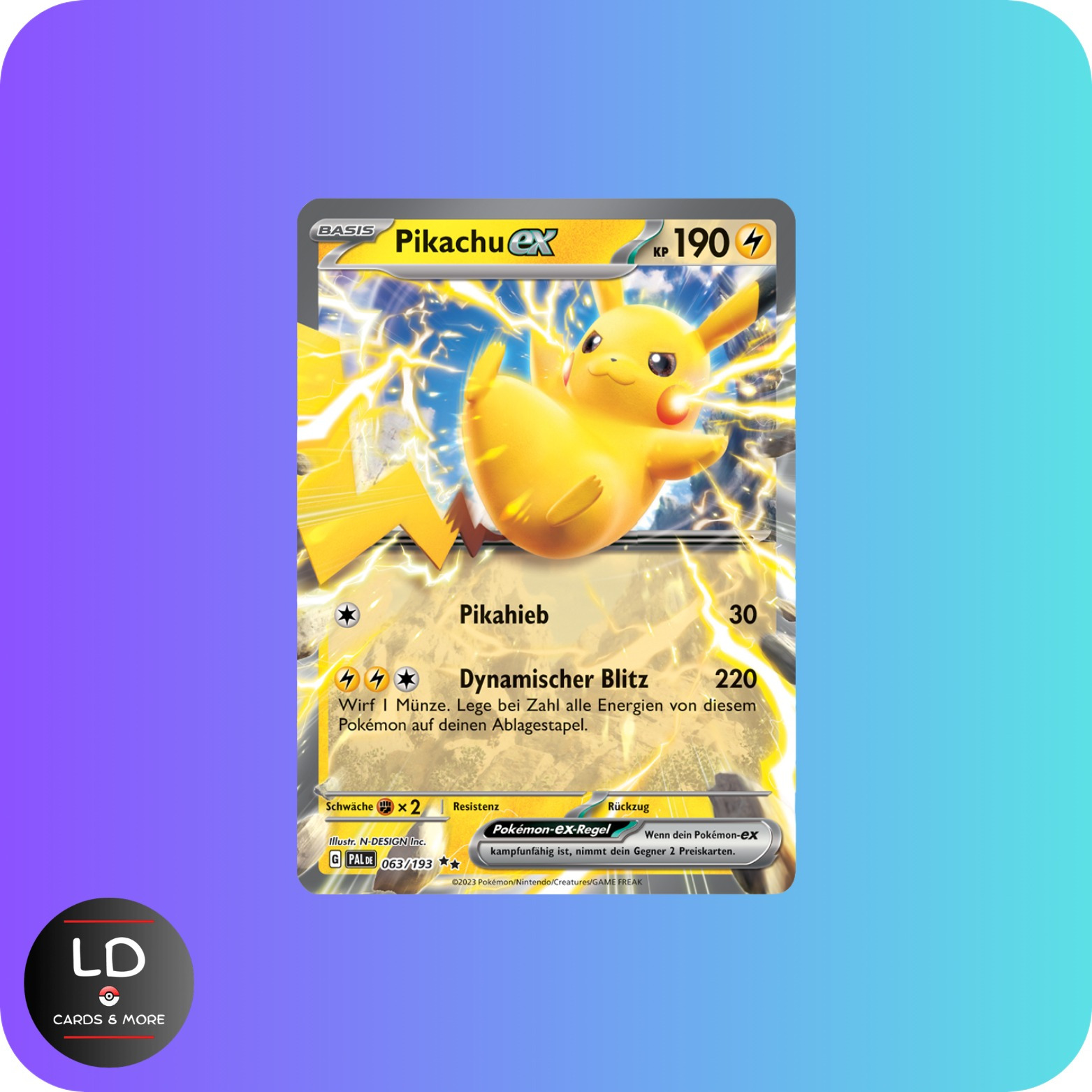 Image of Pokémon Pikachu Ex Pal 063 Evolutions In Paldea