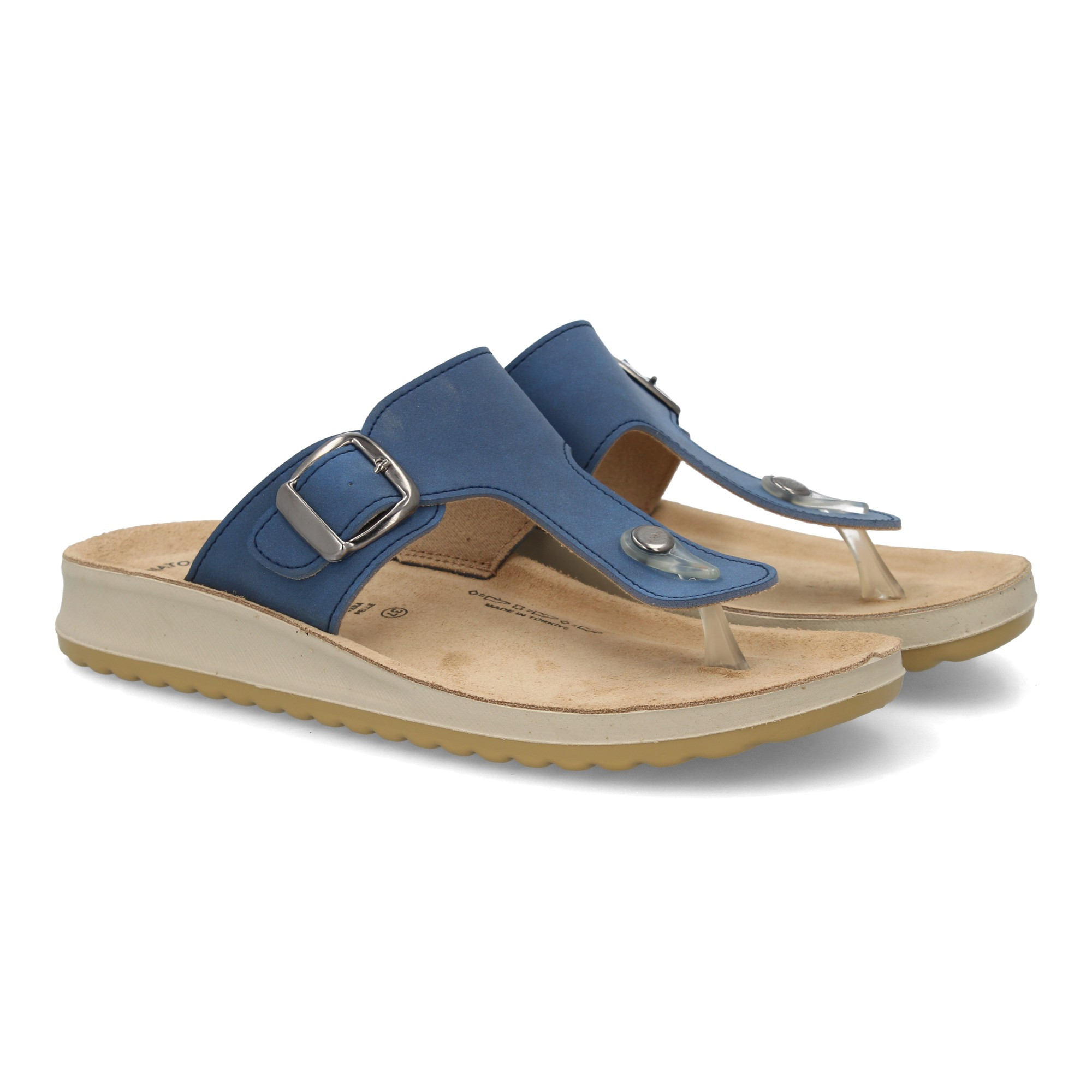 Image of Women's Anatomical Toe Sandal, Wide Platform With Decorative Detail. Ergonomic Insole, Comfortable With A Lightweight And Flexible Sole, Ideal For Summer