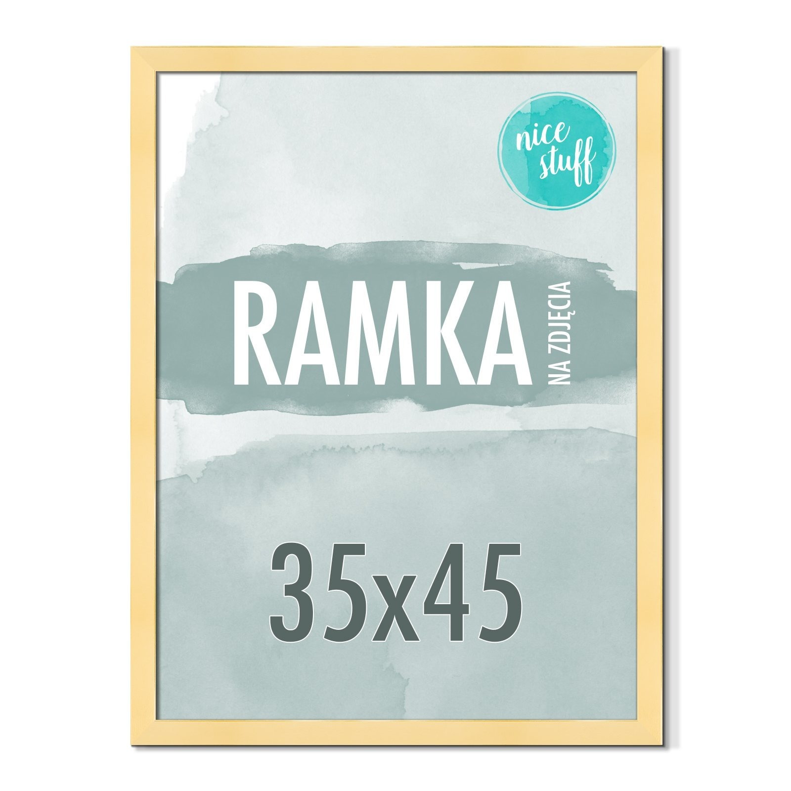 Image of Photo Frame 35x45 Gold Photo Frames Picture 45x35 Mdf Gold Poster Frame