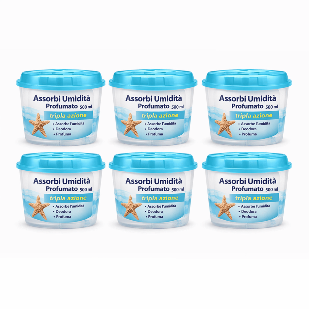 TEMU Set 6 Assorbi Umidit� Profumati alla Ocean 500 ml �� Deumidificatori