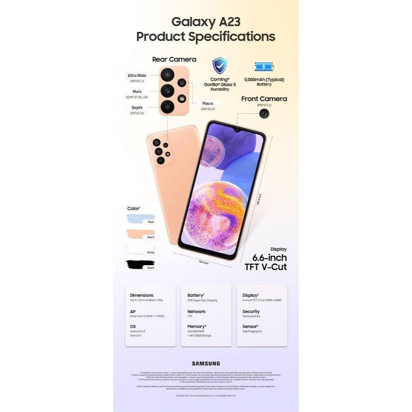 Samsung Galaxy A23 5G, 64GB, Unlocked, Like New Condition