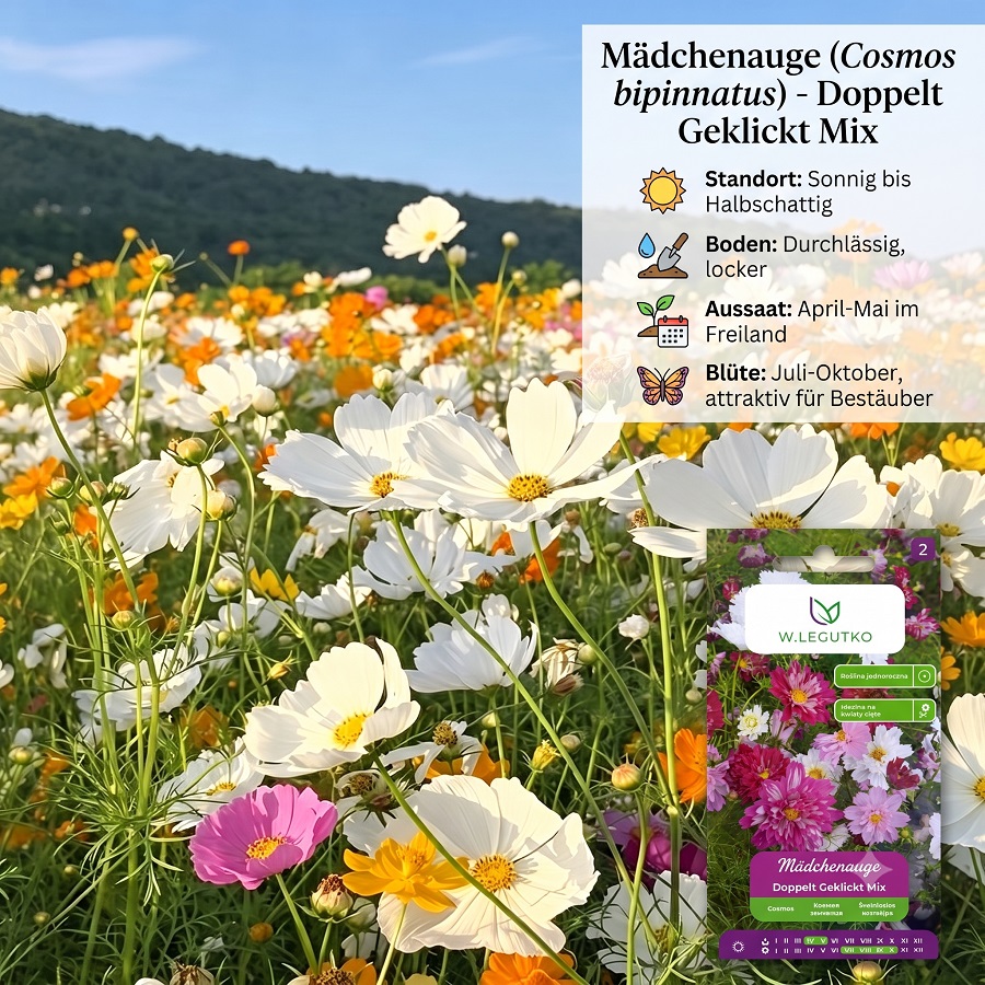 W.legutko Colorful Mix Filled Seeds For Home Garden, Terrace & Flower , Ideal Flowers, Low Maintenance, Blooming